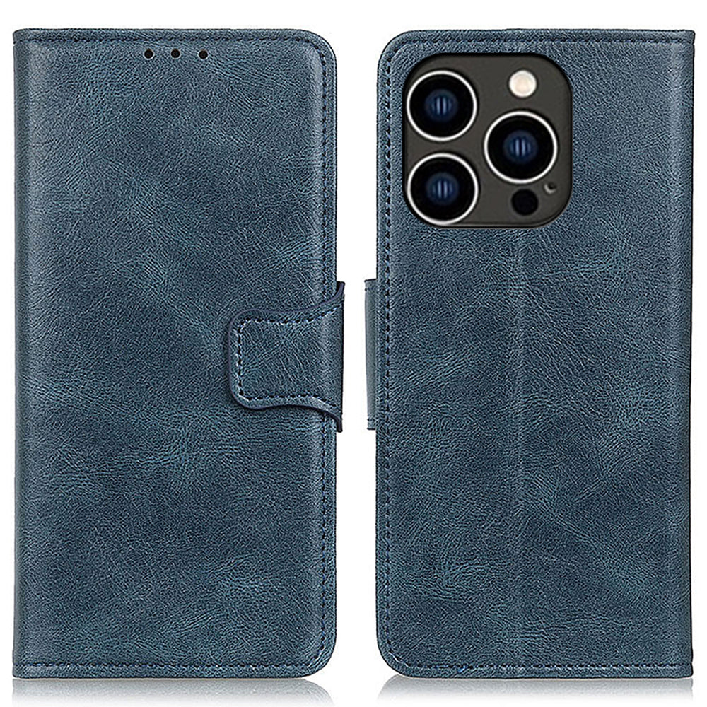Pro iPhone 15 Pro Max PU kožené pouzdro Crazy Horse Texture Wallet Stand Kryt na telefon proti pádu Pro iPhone 15 Pro Max PU kožené pouzdro Crazy Horse Texture Wallet Stand Kryt na telefon proti pádu